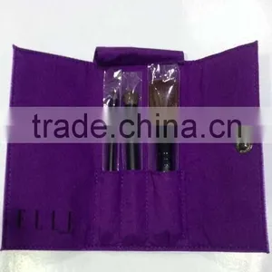 3pcs Purple Makeup Brush Set,best Gift for Girls,easy to Carry for Traval thumbnail-3