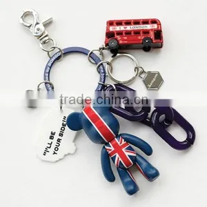 Bear Shape Keychains, Custom Shaped Metal Keychains, Custom Shaped Metal Bear Shape Keychains Manufacture thumbnail-2
