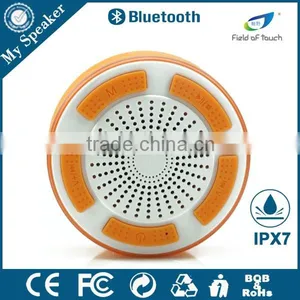 My Speaker F013 White With Orange Waterproof Bluetooth Speaker With 5W Subwoofer thumbnail-2