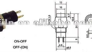 Push Button Switch FL6-006 Double Pole Double Throw Emergency thumbnail-1