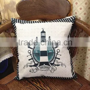 Nature Linen Material Custom Printed Cushion Pillow thumbnail-5