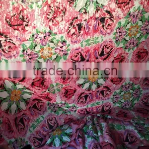 32S Knitted Fabric Printing Burnout TC Single Jersey thumbnail-1
