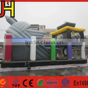 Newest Inflatable Amusement Slide, Inflatable Slide Plane Type Bouncy Combo thumbnail-1