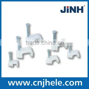 Very Cheap Price High Quality Circle Cable Clip JINH Plastic Nail Wall Cable Clip thumbnail-2