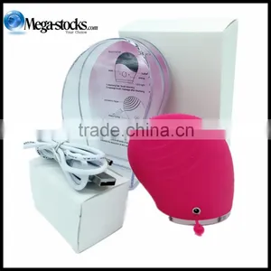 Wholesale OEM Super Wash Face Machine Silica Gel Skin Lifting Anti-aging Vibration USB Rechargeable thumbnail-3