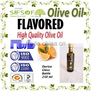 Orange Infused Olive Oil. Premium Quality Olive Oil With ISO9001 Certification. Glass Bottle 250 Ml. thumbnail-2
