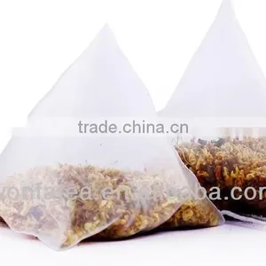 Nylon Pyramid Tea Bag With OEM Tag thumbnail-1