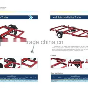 American Style 4'x4' Red Utility Trailer thumbnail-2