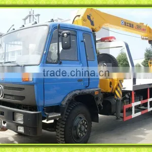 Dongfeng Flatebed Wrecker With Crane,medium Duty Wreckers for Sale thumbnail-1