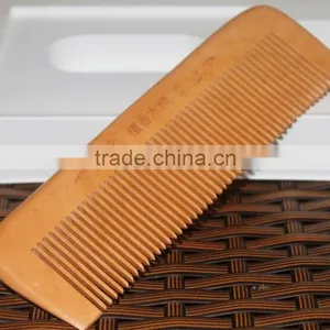 Wholesale Different Shape Of Natural Sandalwood Comb Popular Natural Health Care Comb Anti-static Peach Wood Hair Comb thumbnail-3