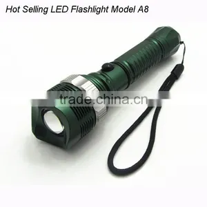 High Quality Led Zoom Flashlight Rechargeable Aluminium Led Torch thumbnail-1