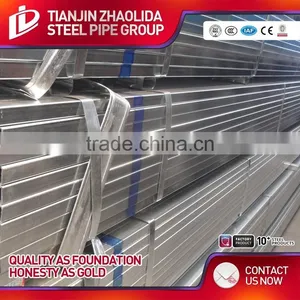 ASTM A53 GR A B ERW Galvanized Square Hollow Steel Pipe for Buliding Material thumbnail-5