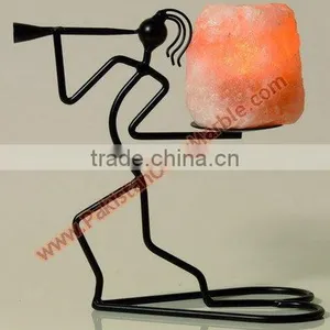 MODERN DESIGN WROUGHT IRON SALT CANDLE HOLDER & TEALIGHTS thumbnail-1
