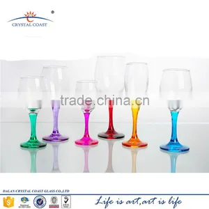 Promotional Handmade Ballon Wine Glass With Painting Colored Stem thumbnail-2