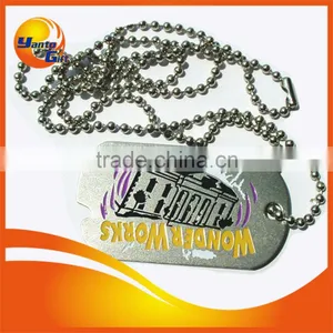 Custom Logo Engrave Dog Tag Necklace for Kids thumbnail-1