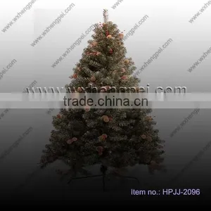 Champagne PVC Leaf Circular Pine Cherry Christmas Tree thumbnail-1