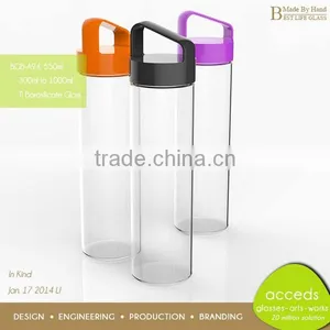 OEM/ODM Ti-Borosilicate Glass BPA Free Wholesale Tea Bottle thumbnail-2
