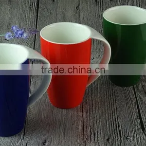 Wholesale 400ML Glaze Color Porcelain Coffee Mug Promotional Mug thumbnail-2