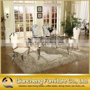 Modern Stainless Steel Dining Table for Hotel Dining Room thumbnail-3