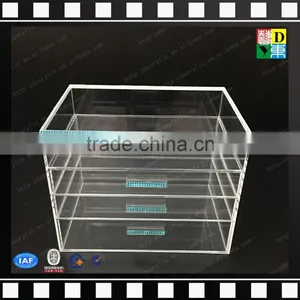 2016 Manufacturer Supply Acrylic 3 Drawer Counter Top Makeup Organizer, Acrylic 5 Tiers Drawers Cosmetic Organizer thumbnail-1