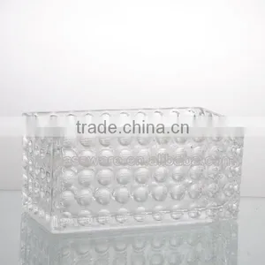 29.8/25/20cm Length Clear Dot Home Decor Sqnare Vase thumbnail-3