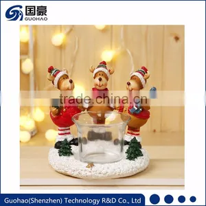 Custom Bulk Christmas Reindeer Candle Holders Decoration thumbnail-1