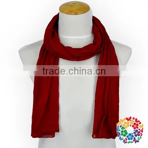 Many Colors Fashion Solid Polyester Long Scarf Women Shawl Scarf thumbnail-6