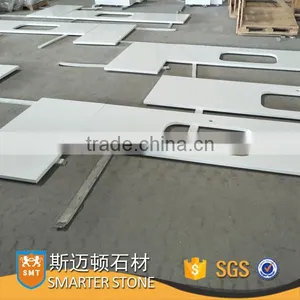 Solid White Quartz Countertop for Project thumbnail-1