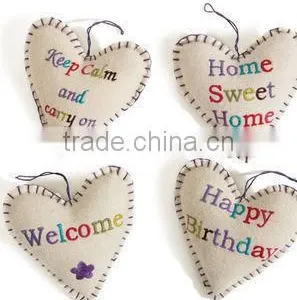 2017 Hot Sale New Products Custom Design Logo Felt Festival Interior Home Decor Wedding Stage Ornement Wool Hanging Decoration thumbnail-1