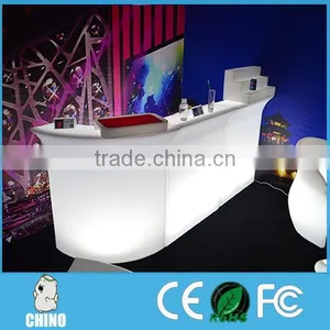Modern Glowing Nightclub Furniture High End Straight Led Drink Bar Counters thumbnail-1