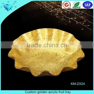 Popular Acrylic Golden Fruit Dish Fruit Plates thumbnail-2