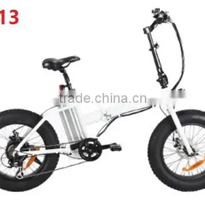 20 Inch OEM Fat Tyre Electric Fold Bike 250w With Suspension Front Fork thumbnail-1