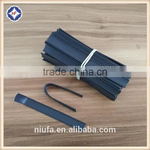 Color Black Precut Plastic Double Wire Twist Tie For Packaging thumbnail-2