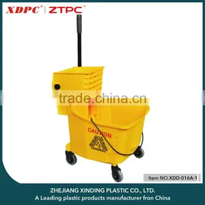 ZTPC 32L Cheap Plastic Wringer Mop Bucket thumbnail-1
