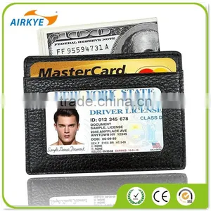 The Slim Wallet Genuine Front Pocket Secure Thin ID And Card Holder thumbnail-1