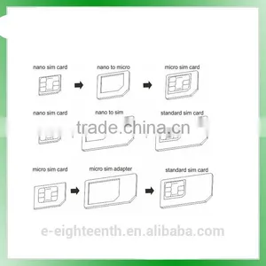 Free Sample Nano SIM Adapter to Micro and Standard Sim Card Adapter Mobile Pin thumbnail-2