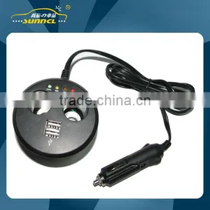 Universal CE Approval 2 USB and 1 to 2 Car Cigarette Light Socket With Ashtray thumbnail-1