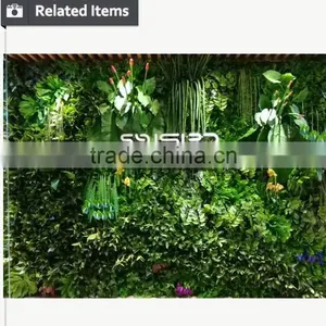 High Quality Artificial Vertical Garden Decor Cheap Green Plants Wall thumbnail-6