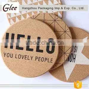 Custom Sublimation Blank Cork Coasters Soft Wood Coasters Coffee Cups Mats thumbnail-1