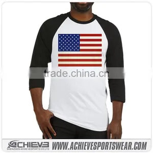 Cheap Blank American Flag Baseball Jersey thumbnail-4