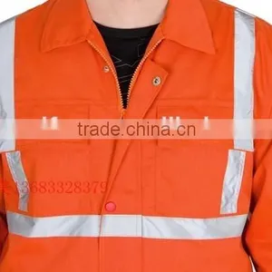 EN11612 100%cotton Flame Retardant Workwear T/C 65/35 Antistatic Garment,waterproof Oil Repellent Uniform thumbnail-4