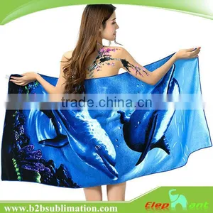 Full Sublimation Printing Gym Microfiber Sports Beach Microfiber Towel thumbnail-1