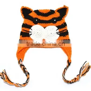 Funny Animal Shaped Crochet Kids Hat Cat Ear Hat thumbnail-3