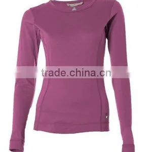 Coffee Charcoal Thermal Underwear Women Long Johns thumbnail-6