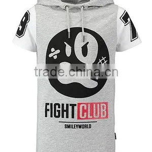 100% Cotton Short Sleeves Pullover Hoodie For Man thumbnail-3
