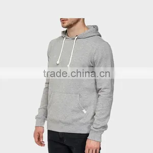 100% Jersey Grey Men's Hoodies With Pocket thumbnail-2