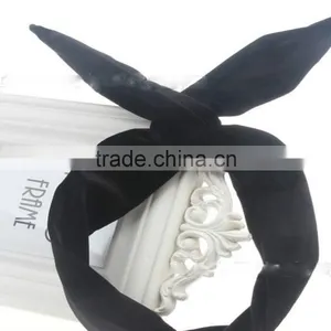 Fashion Women Velvet Headbands Rabbit Ears thumbnail-5