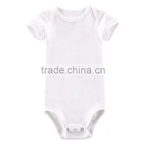 Wholesale Customized Logo Baby Plain Rompers Blanks Baby Onesie Custom Printing thumbnail-2