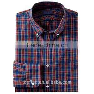 Yiwu Wholesale Clothing Check Button Down Mens Dress Shirt European Collar thumbnail-1