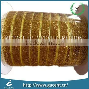 China Wholesale High Quality Metallic Glitter Ribbon For Christmas thumbnail-1